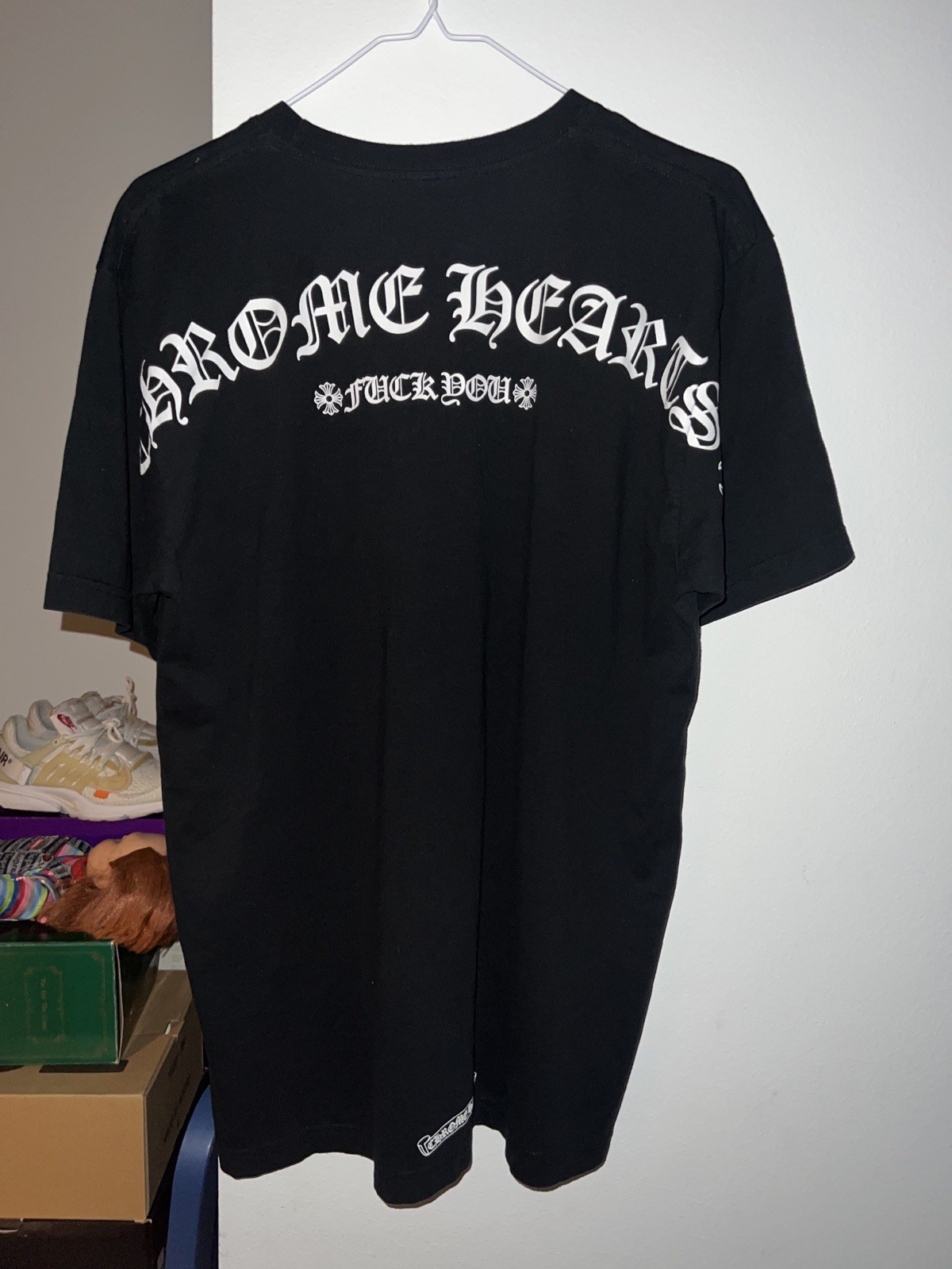 Chrome Hearts Old English F You T Shirt LARGE worn Twice No Fading