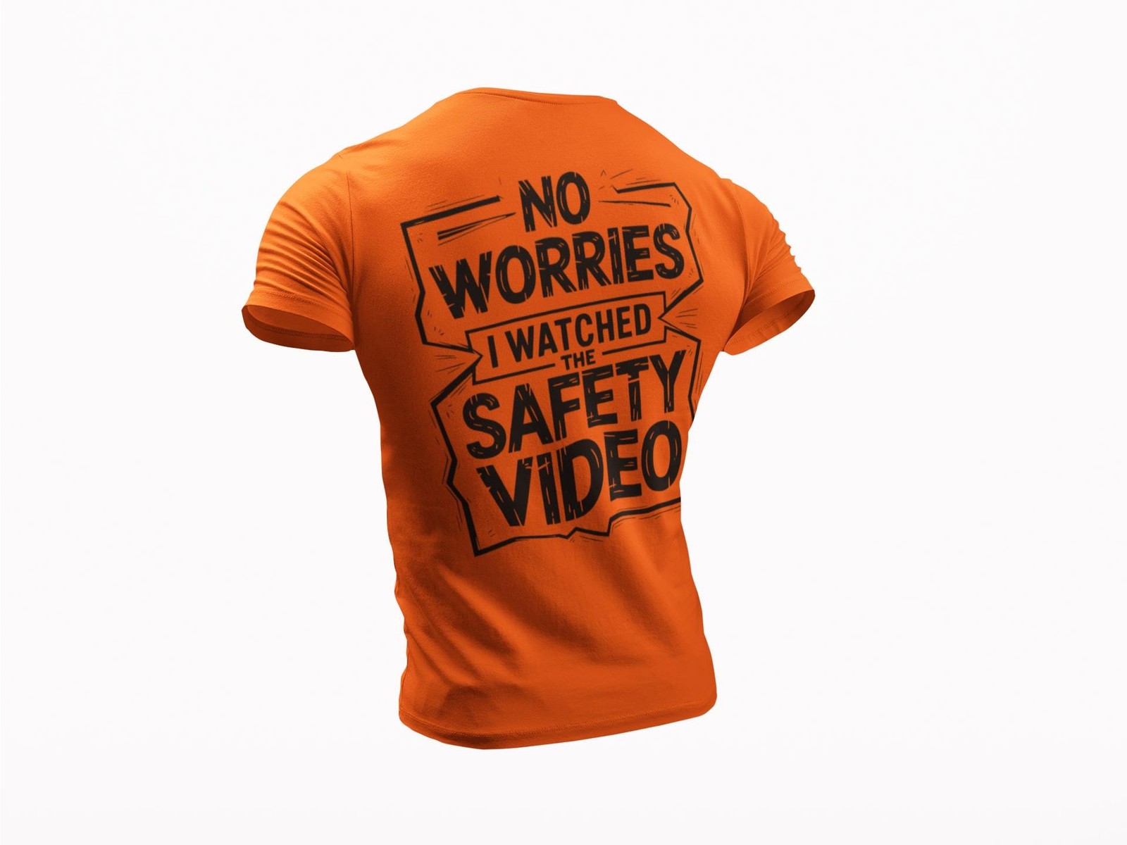 Jobsite Safety Humor T-Shirt – ‘I Watched Safety Video’ – Funny Work Safety