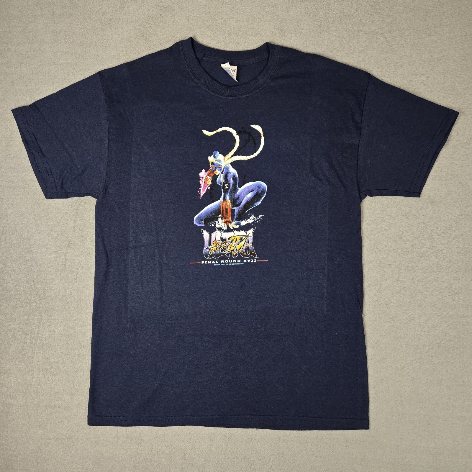 Ultra Street Fighter IV Final Round Tournament Shirt Mens Large Capcom Decapre