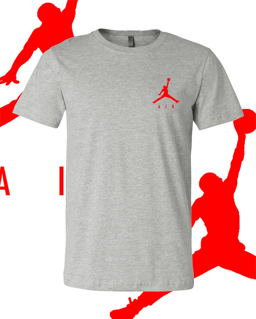 Men’s Basketball AIR RED LC MJ Sports T-Shirt Tee Fast Ship!!