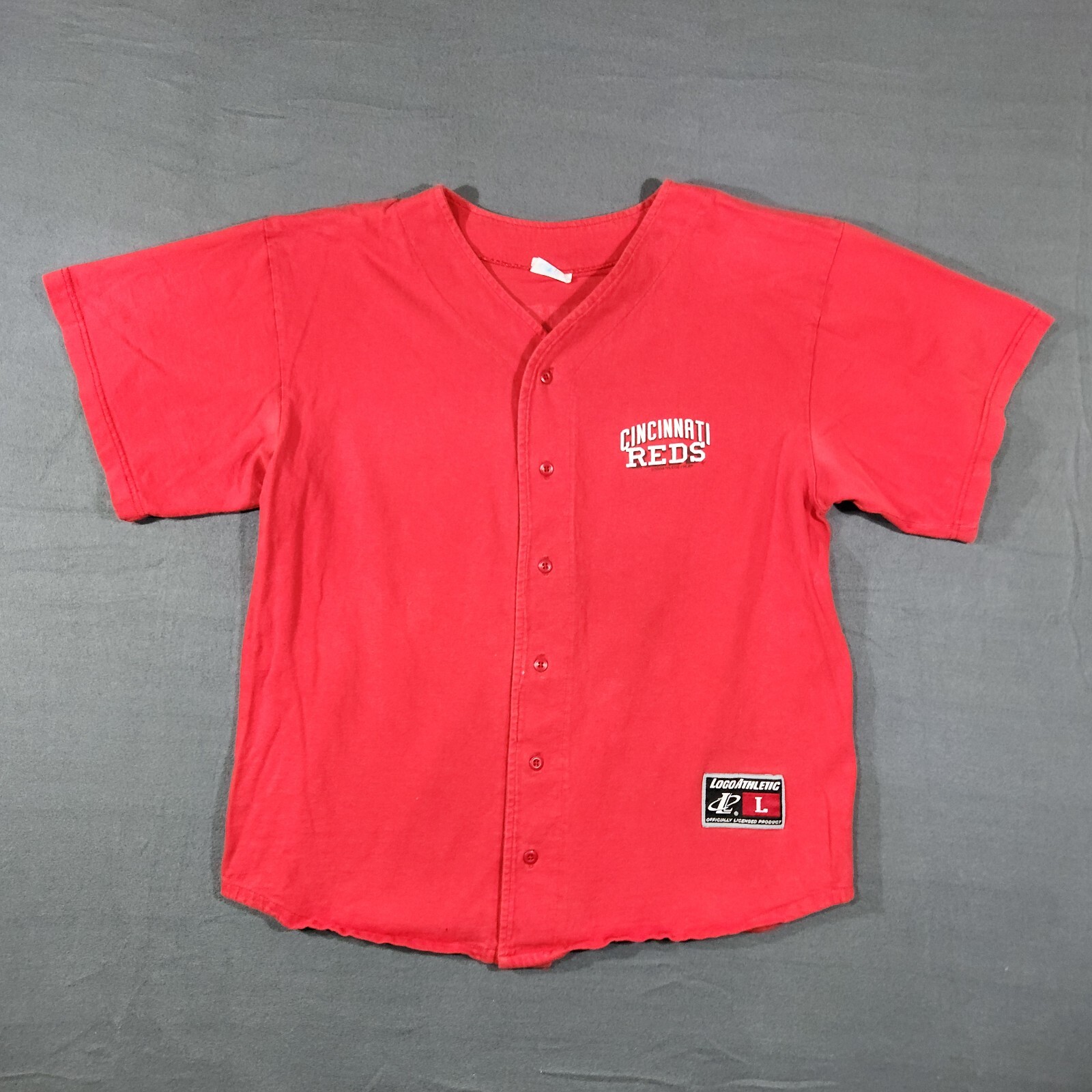 Vintage Ken Griffey Jersey Mens Size Large Reds Logo Athletic MLB Baseball