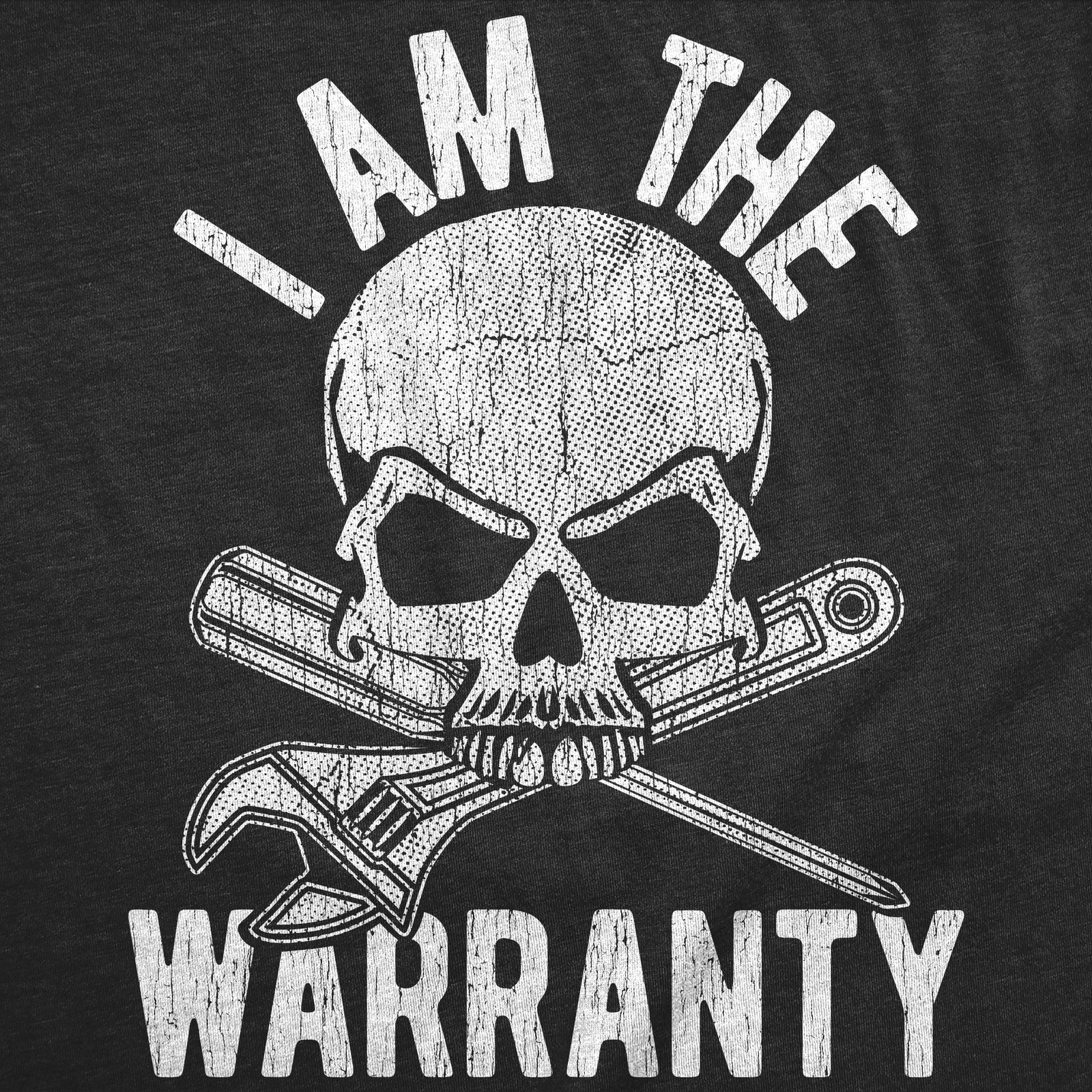 Mens Funny T Shirts I Am The Warranty Sarcastic Mechanic Graphic Novelty Tee for