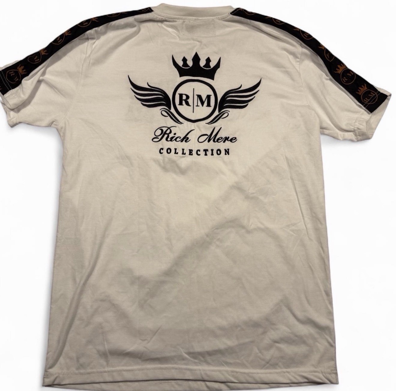 Y2K Rich Mere Collection T Shirt Mens Large White Crown Logo Streetwear