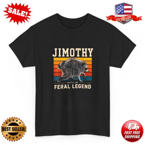 Jimothy Raccoon Seattle Feral Legend Meme T-Shirt