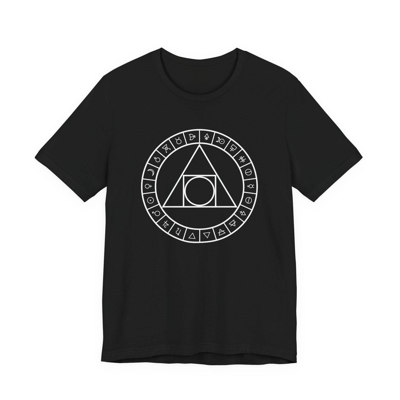 Philosopher’s Stone Alchemy Symbols T-Shirt | Unisex Sacred Geometry Tee Shirt