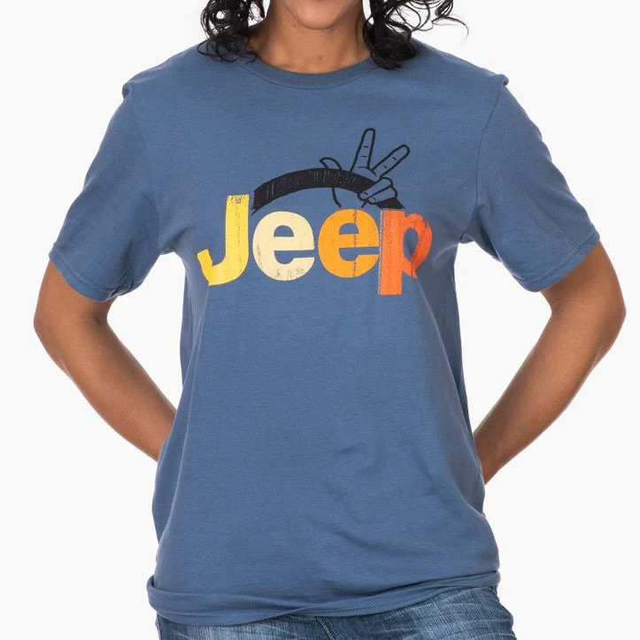 Jeep Wave T-Shirt – brand new blue peace wave shirt Sizes S-XL