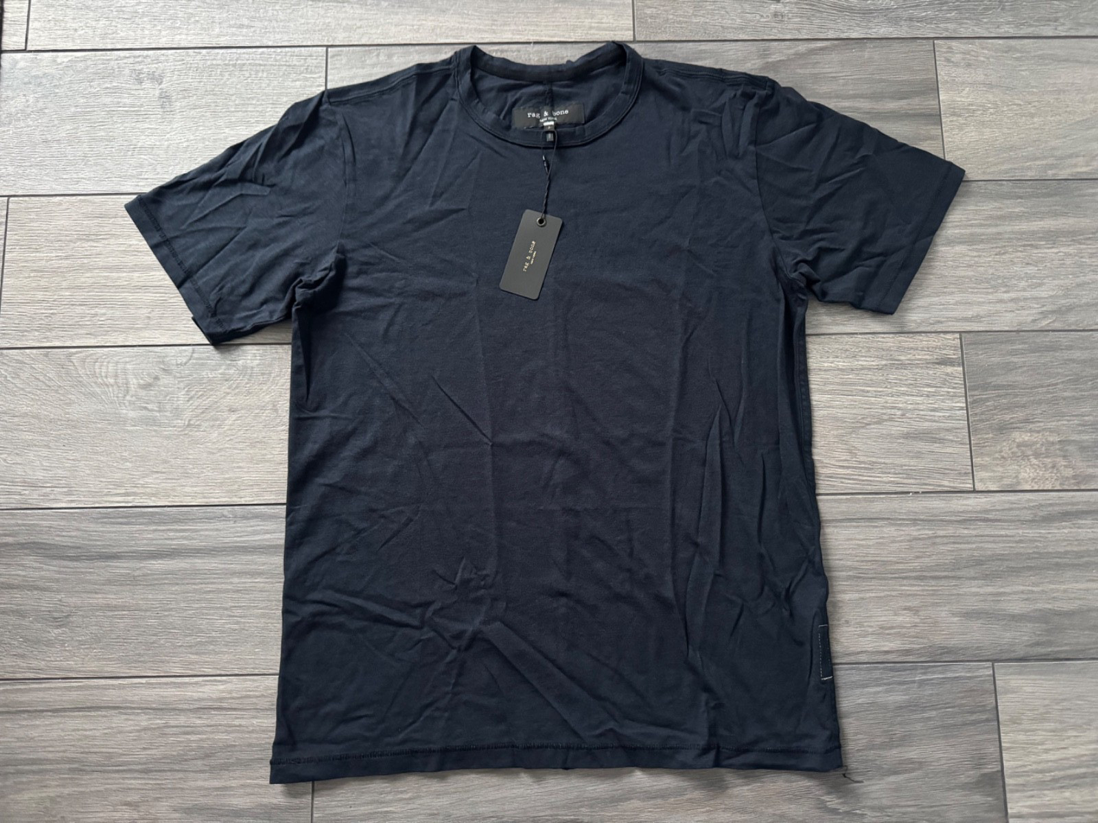 RAG & BONE MENS KNIT-BLEND CREWNECK SHORT SLEEVE T-SHIRT, NWT $95, SMALL