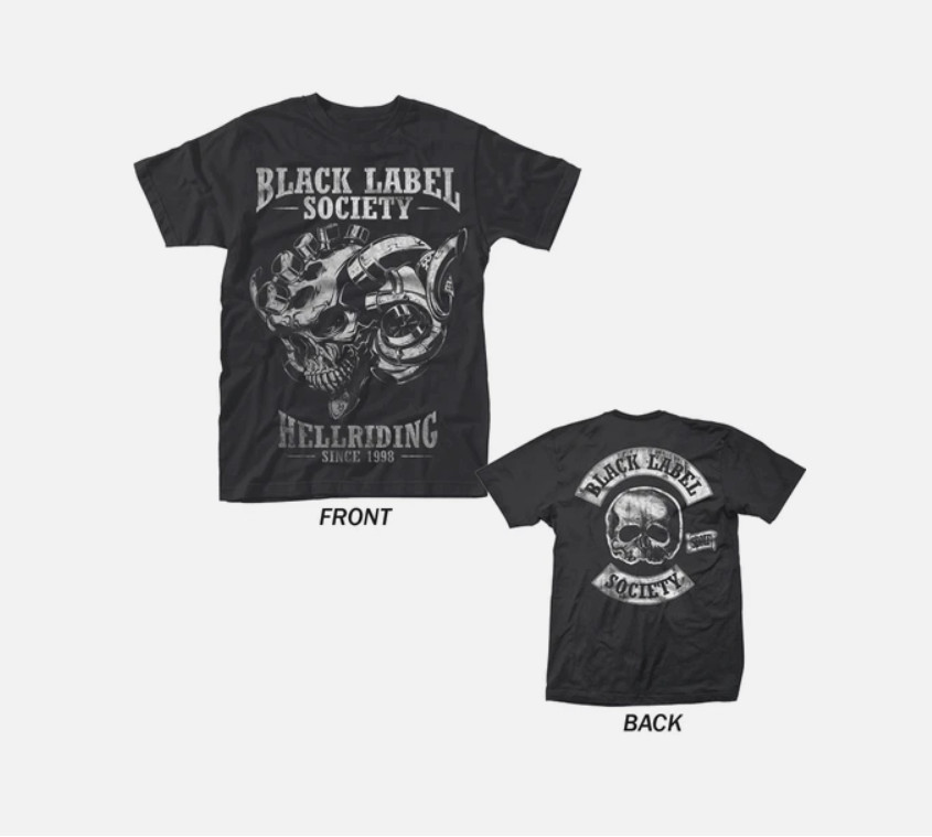 90s Black Label Society Since 1988 2 sided black short sleeve T shirt