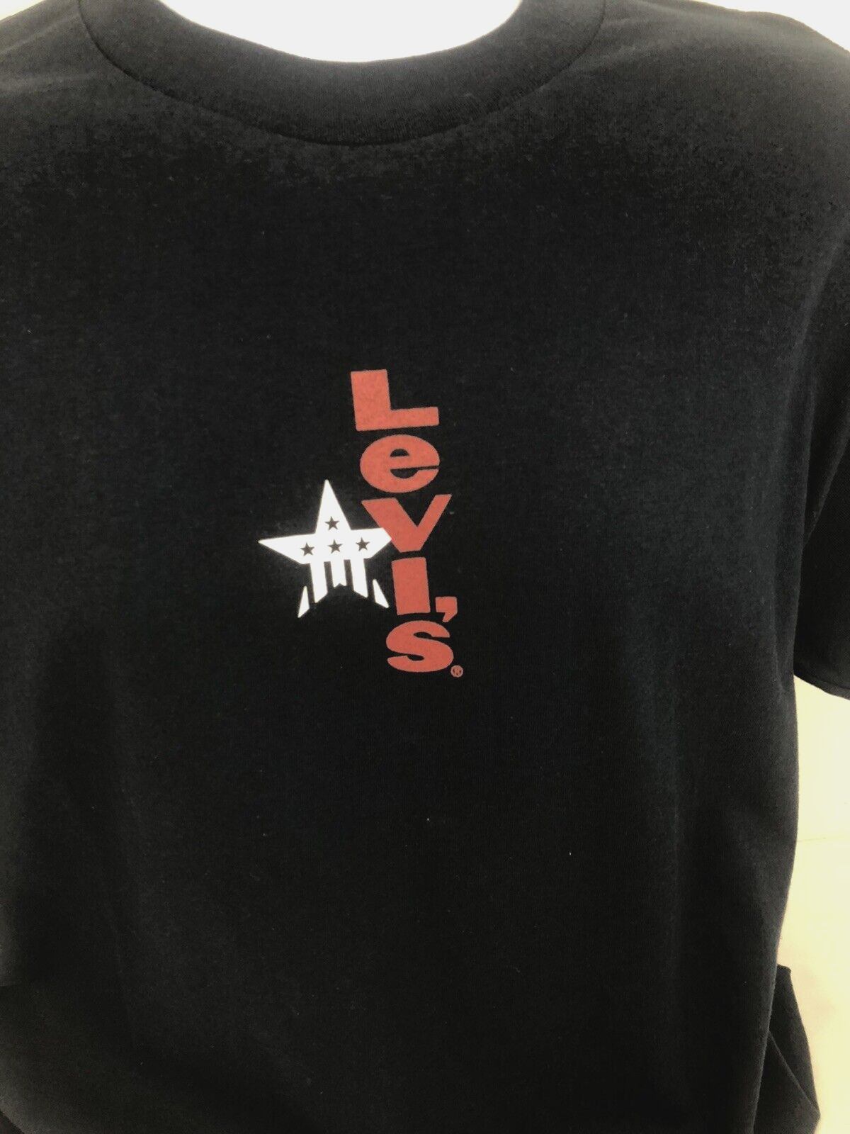 Vintage Levi Strauss & Company American Patriotic Star Logo T-Shirt, Large