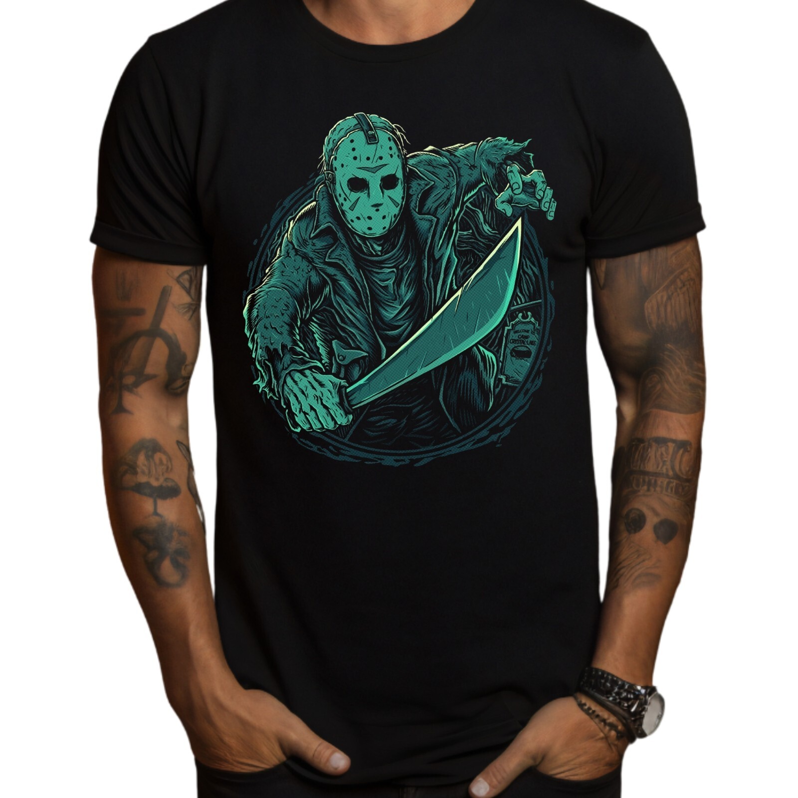 Jason Voorhees Horror Movie T-Shirt Black S-3XL Friday The 13th