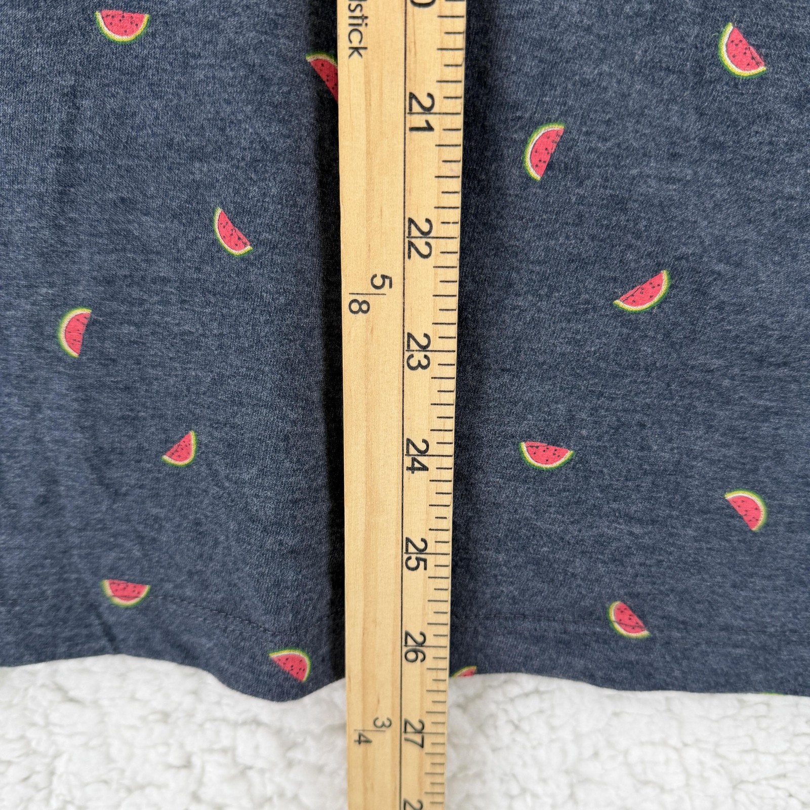Old Navy Shirt Mens Small Watermelon Allover Graphic Tee Summer Fruits NWT