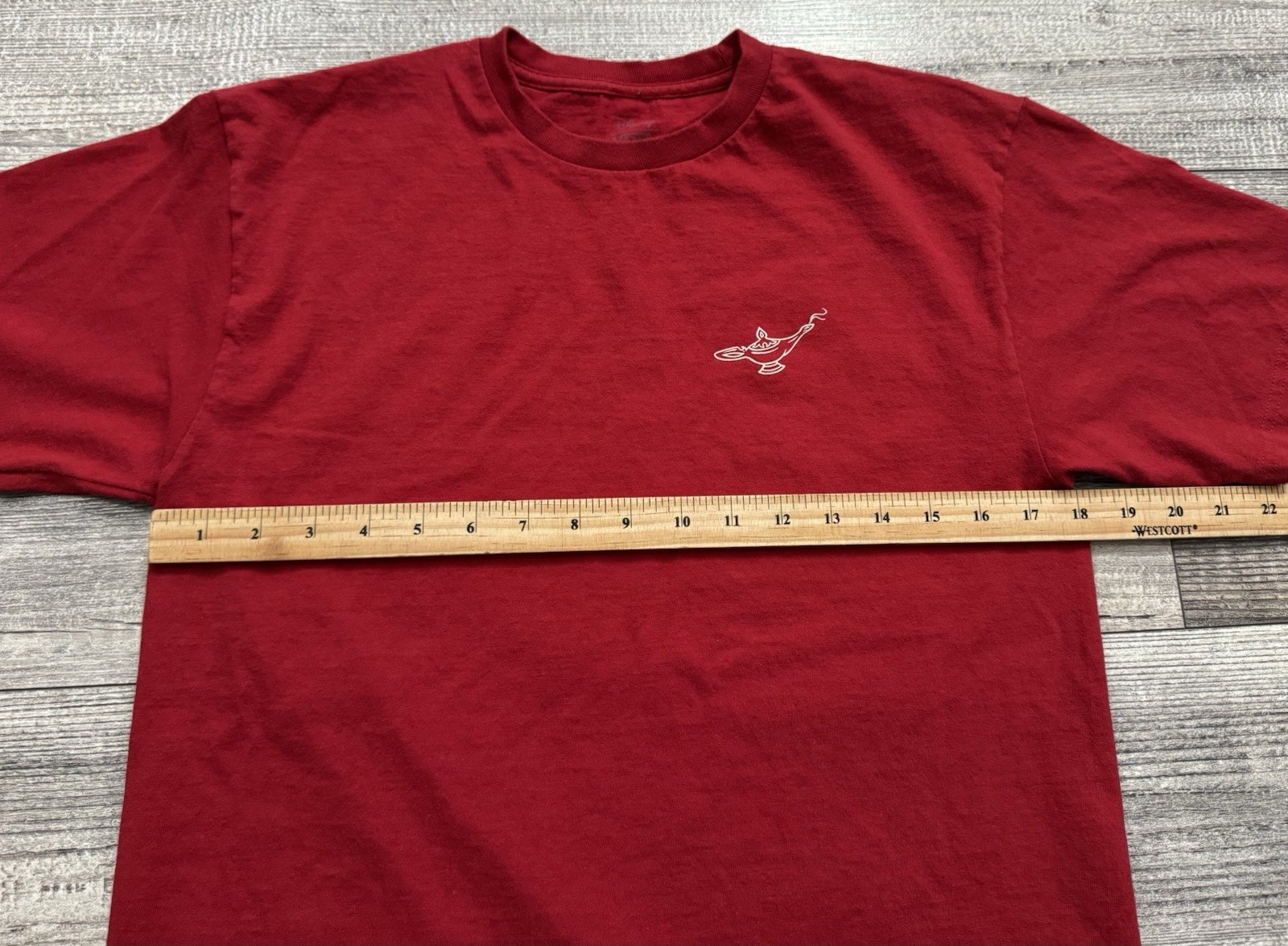 Disney x Vans Aladdin Jafar Lamp Shirt Mens Medium Red Short Sleeve Movie Tee
