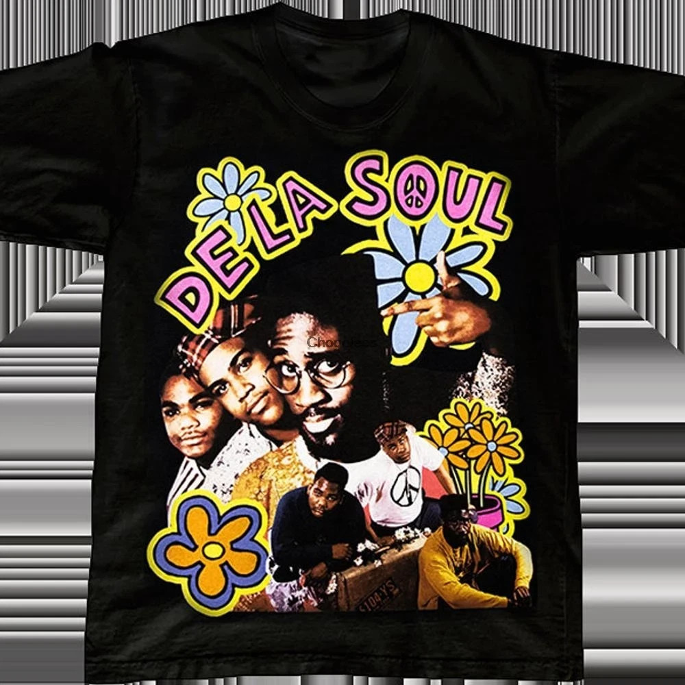 New Collection De La Soul Band Short Sleeve Black All Size Unisex T-Shirt PD1548