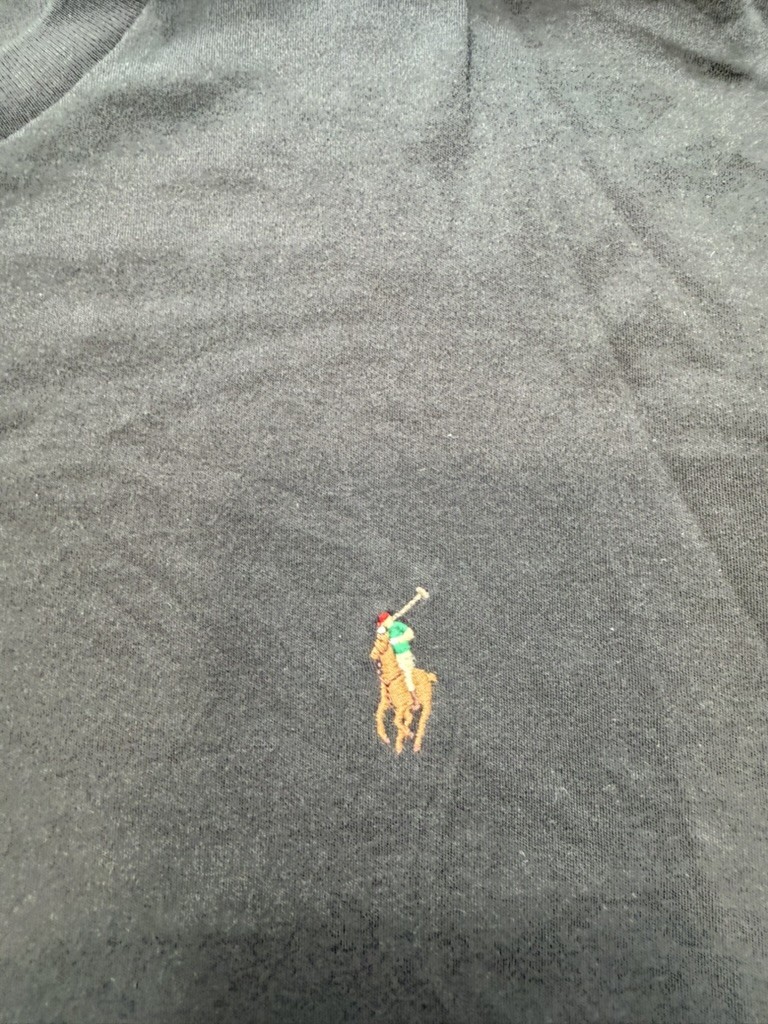 Polo Ralph Lauren Mens T-Shirt 3XB Black Short Sleeve Embroidered Logo