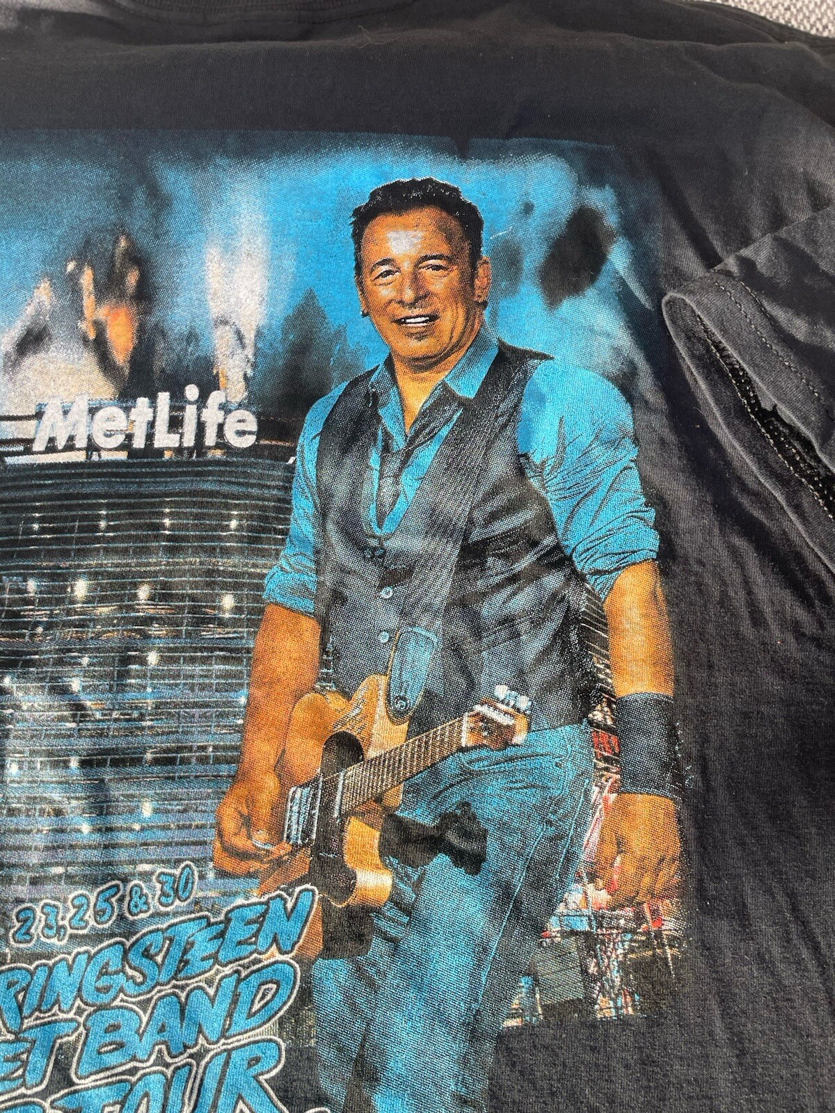 Bruce Springsteen 2016 The River Tour T-shirt Rare Jersey MetLife Show Variation