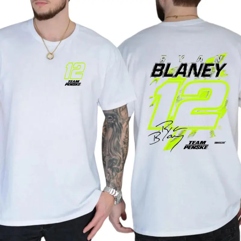 Ryan Blaney 12 Racing Shirt Vintage Motorsport Graphic Tee