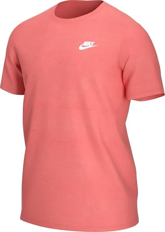 Nike Men’s NSW Sportswear Club T-Shirt Short Sleeve Tee – Orangish – FREE SHIP