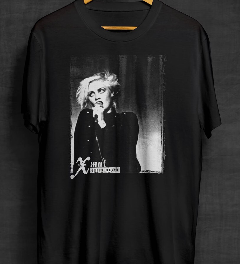 Anja Xmal Deutschland Black T-Shirt, Post-Punk, Band Shirts