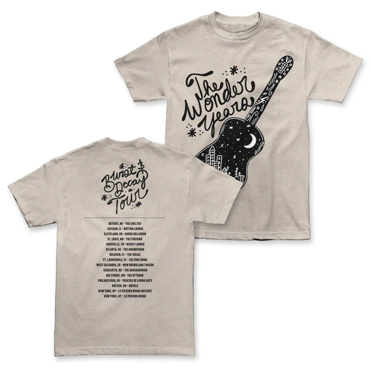 2 Sides The Wonder Years Acoustic Tour Shirt Sand Unisex S-5XL 1H1169