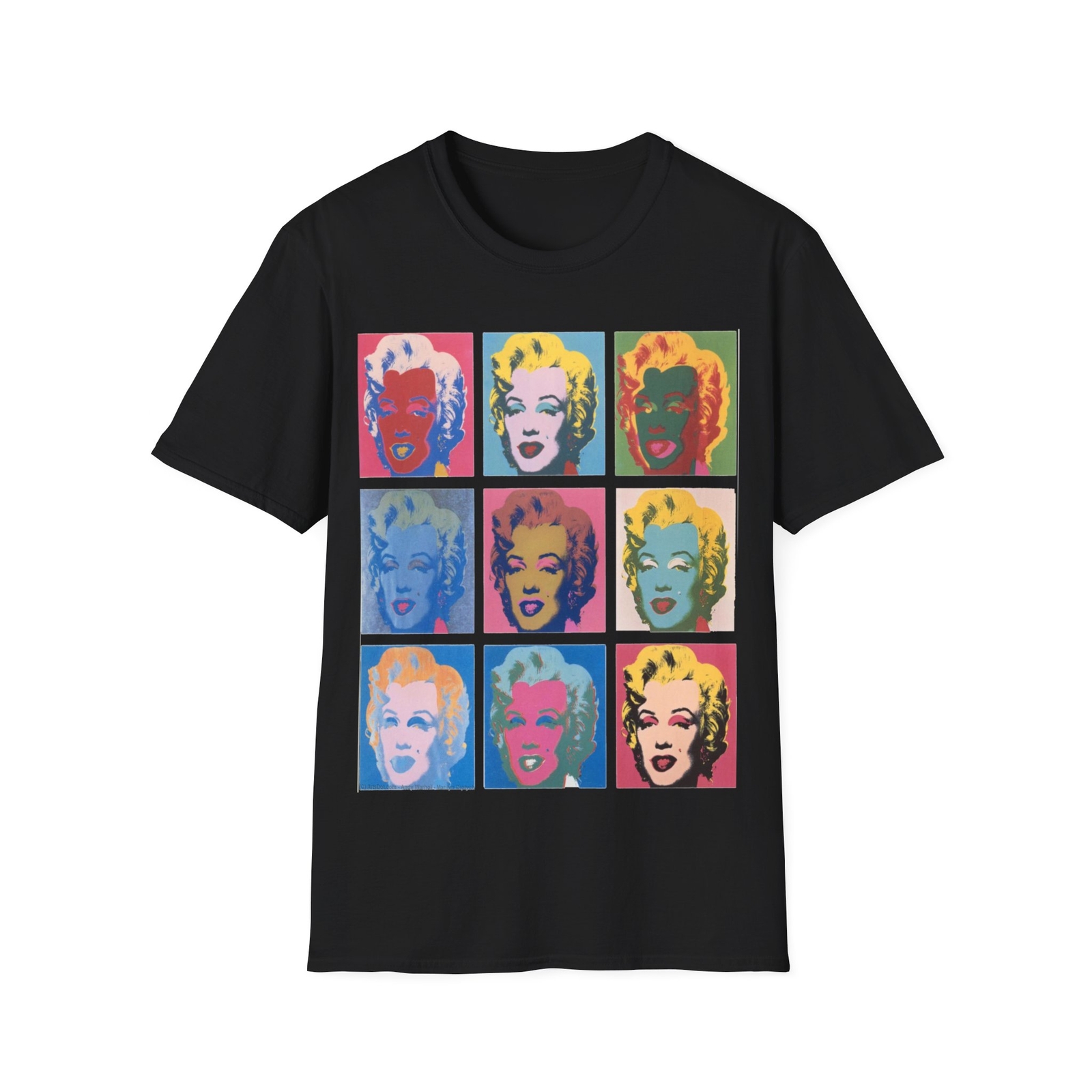 Marilyn Diptych Monroe Andy Warhol Pop Art Portrait Wallpaper Unisex T-Shirt