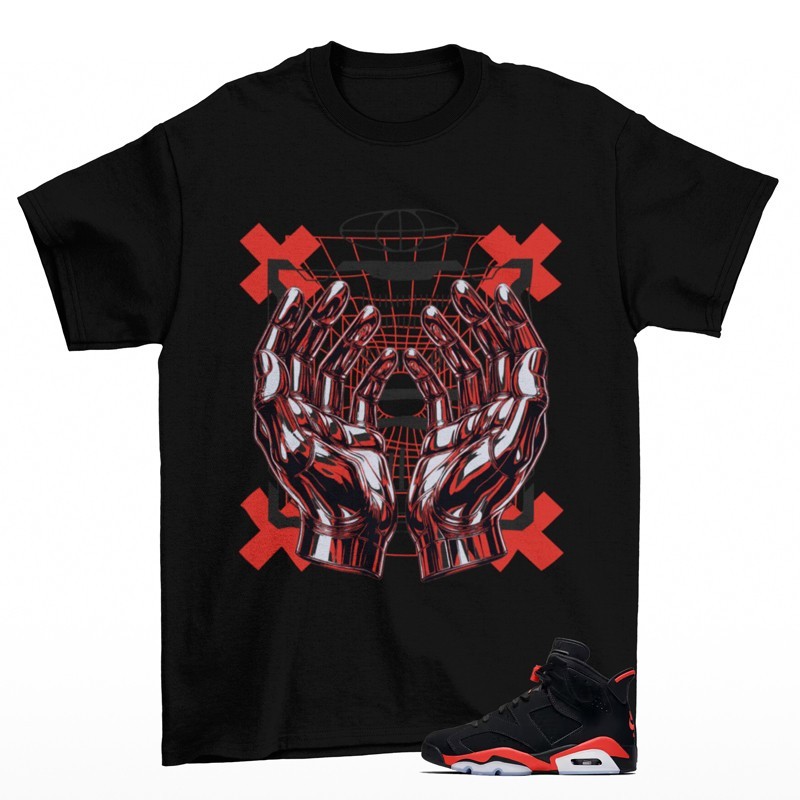 Download Sneaker Shirt Black to Match Jordan 6 Reverse Infrared CT8529-001