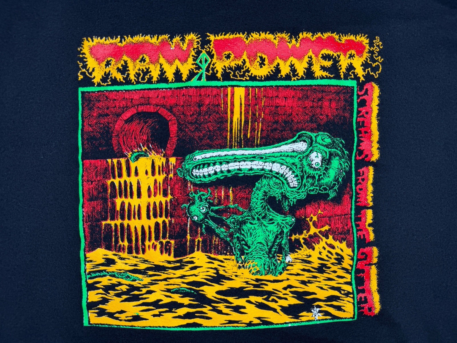 Raw Power Screams From the Gutter Hardcore Punk Toxic Shock T-Shirt XXL