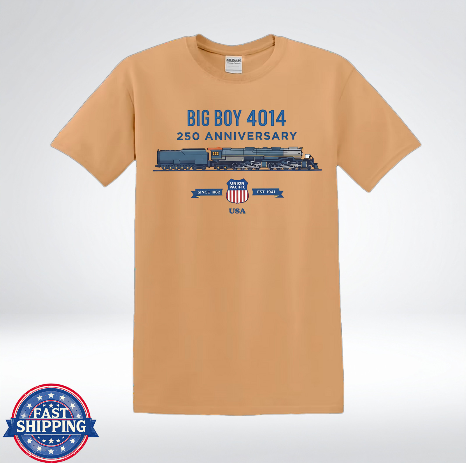 Big Boy 4014 Vintage Steam Engine Train Lover T-Shirt