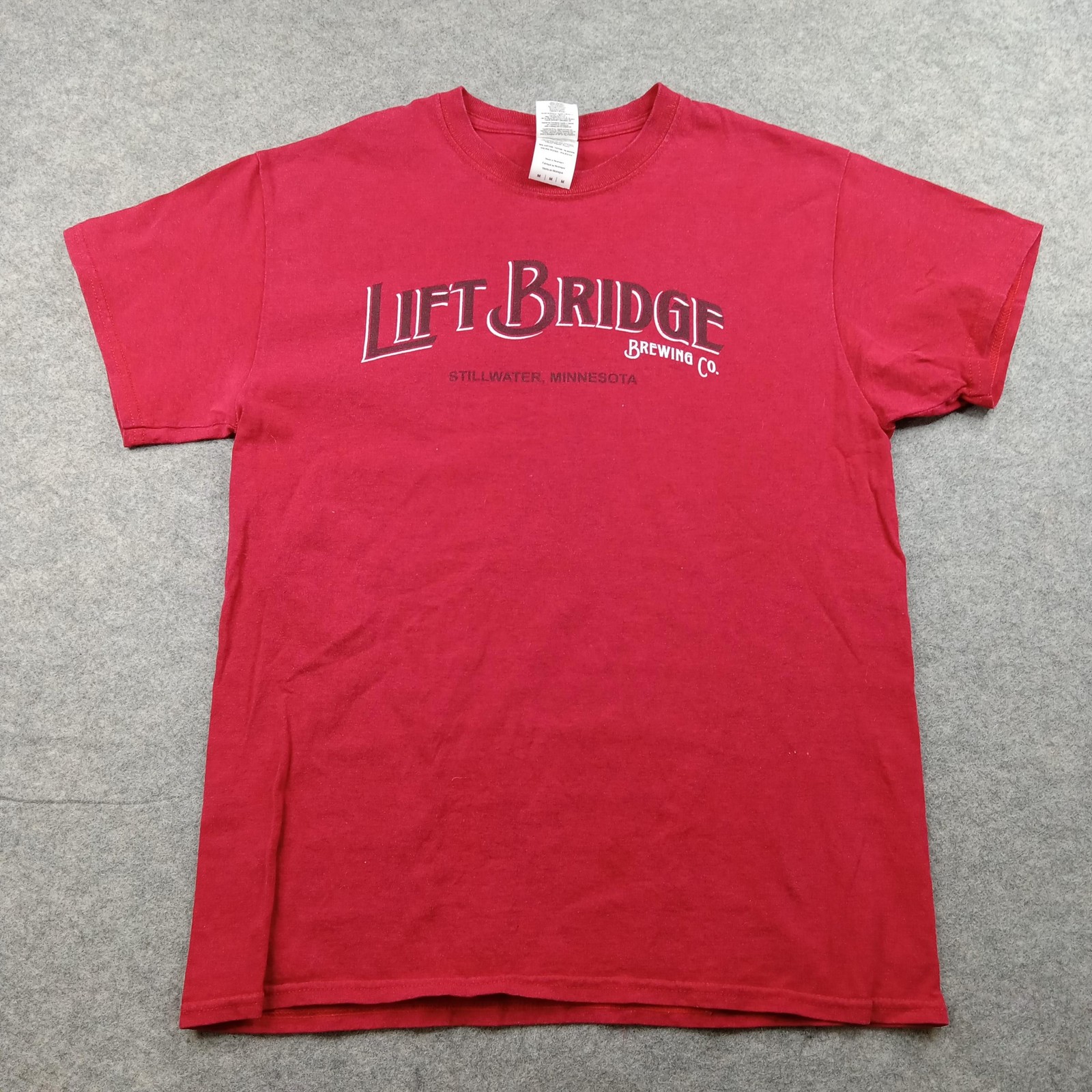 Lift Bridge Brewing Shirt Mens Medium Graphic Beer Tee Stillwater Beer Promo