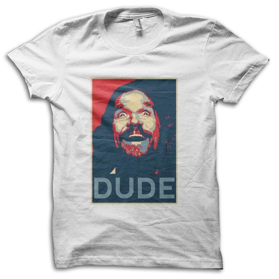 The DUDE The Big Lebowski Jeff Bridges Acid Flashback Funny 90s Retro Movie