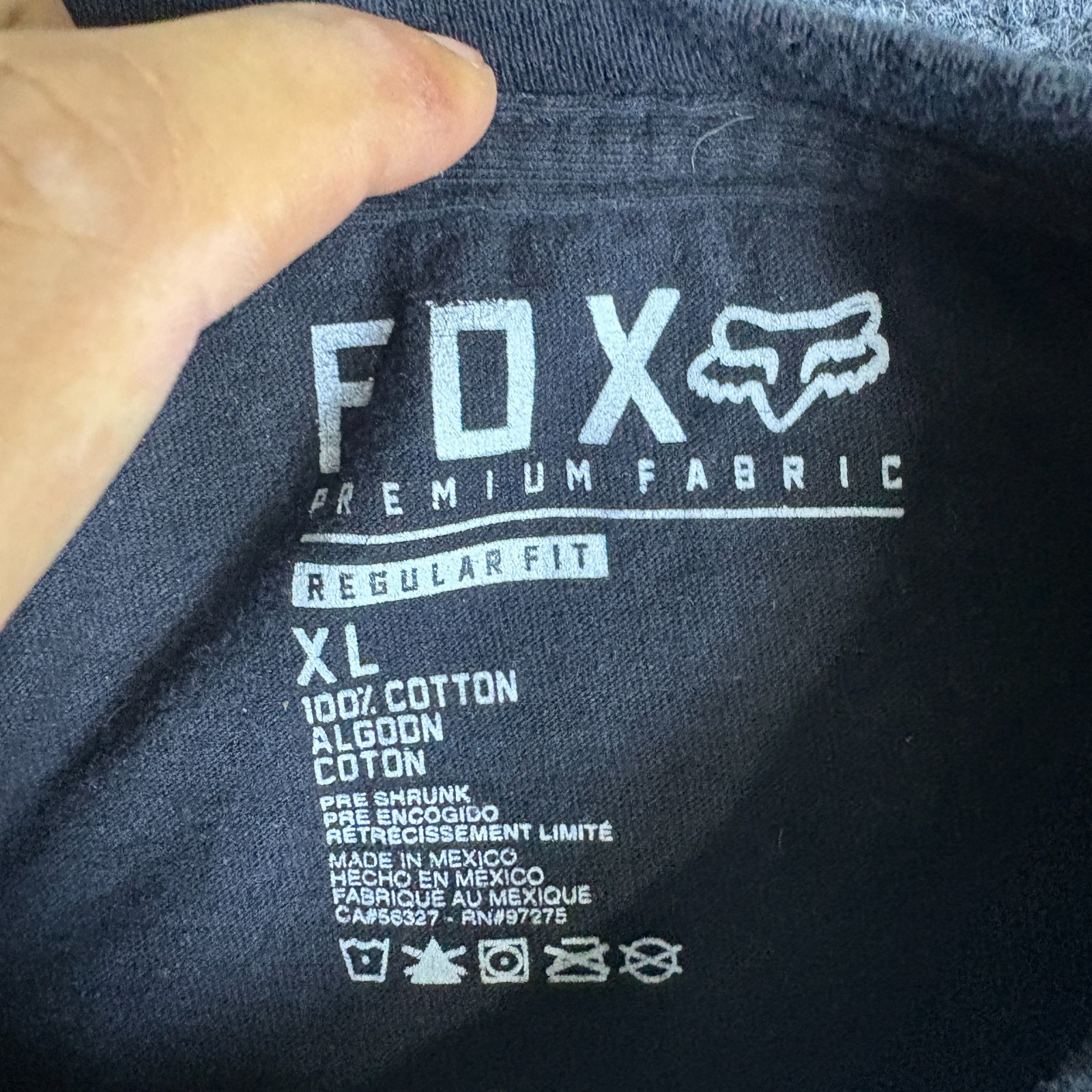Fox Racing Legacy T-Shirt Mens XL Black Graphic Iconic Logo Cotton Regular Fit