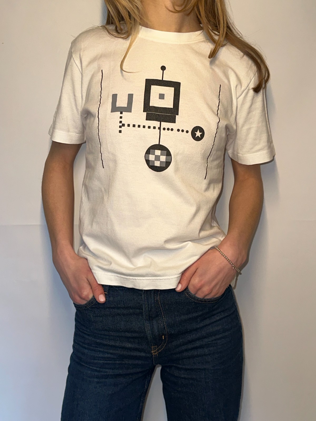 Issey Miyake Archive T-Shirt Robot Print Made in Japan Rare