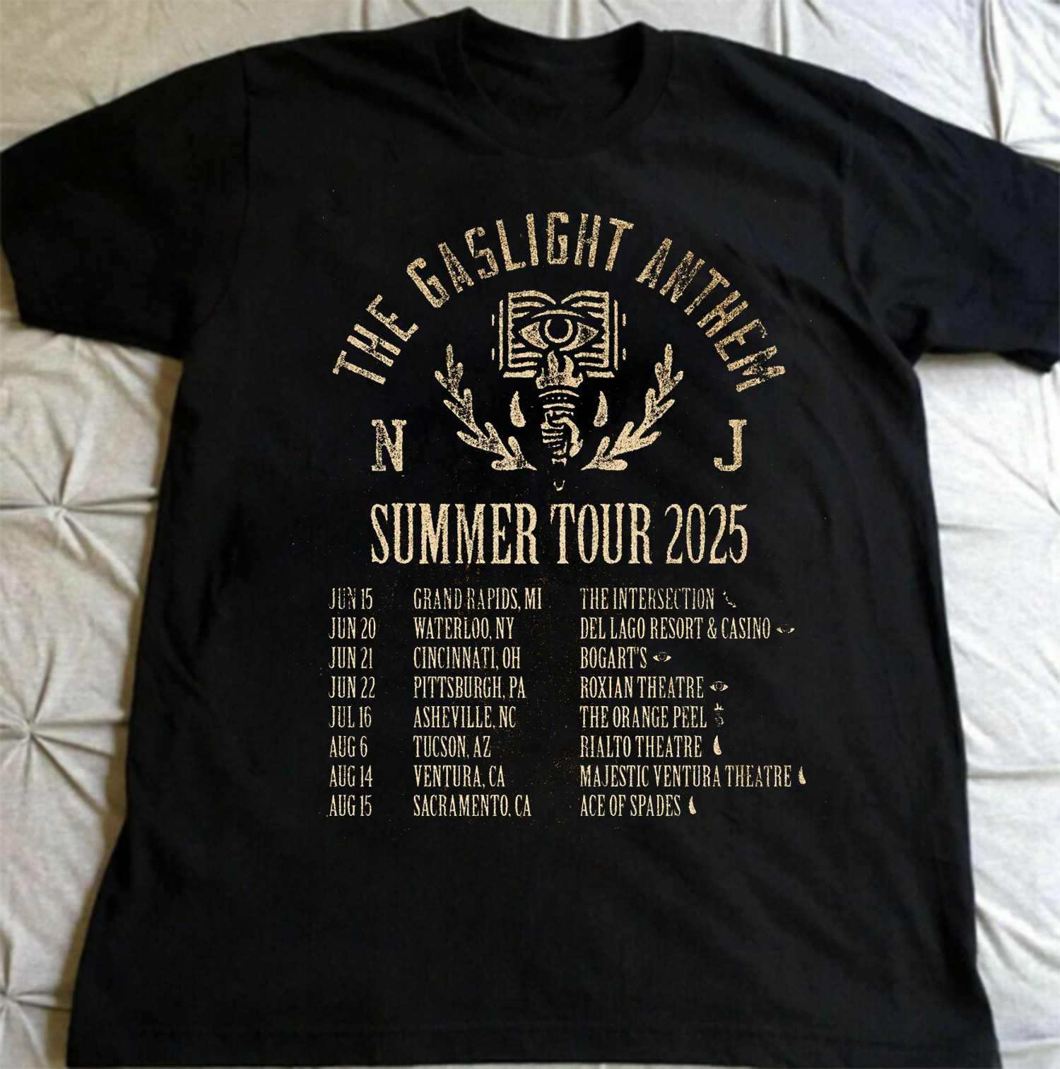 The Gaslight Anthem Summer Tour 2025 MEN T-Shirt