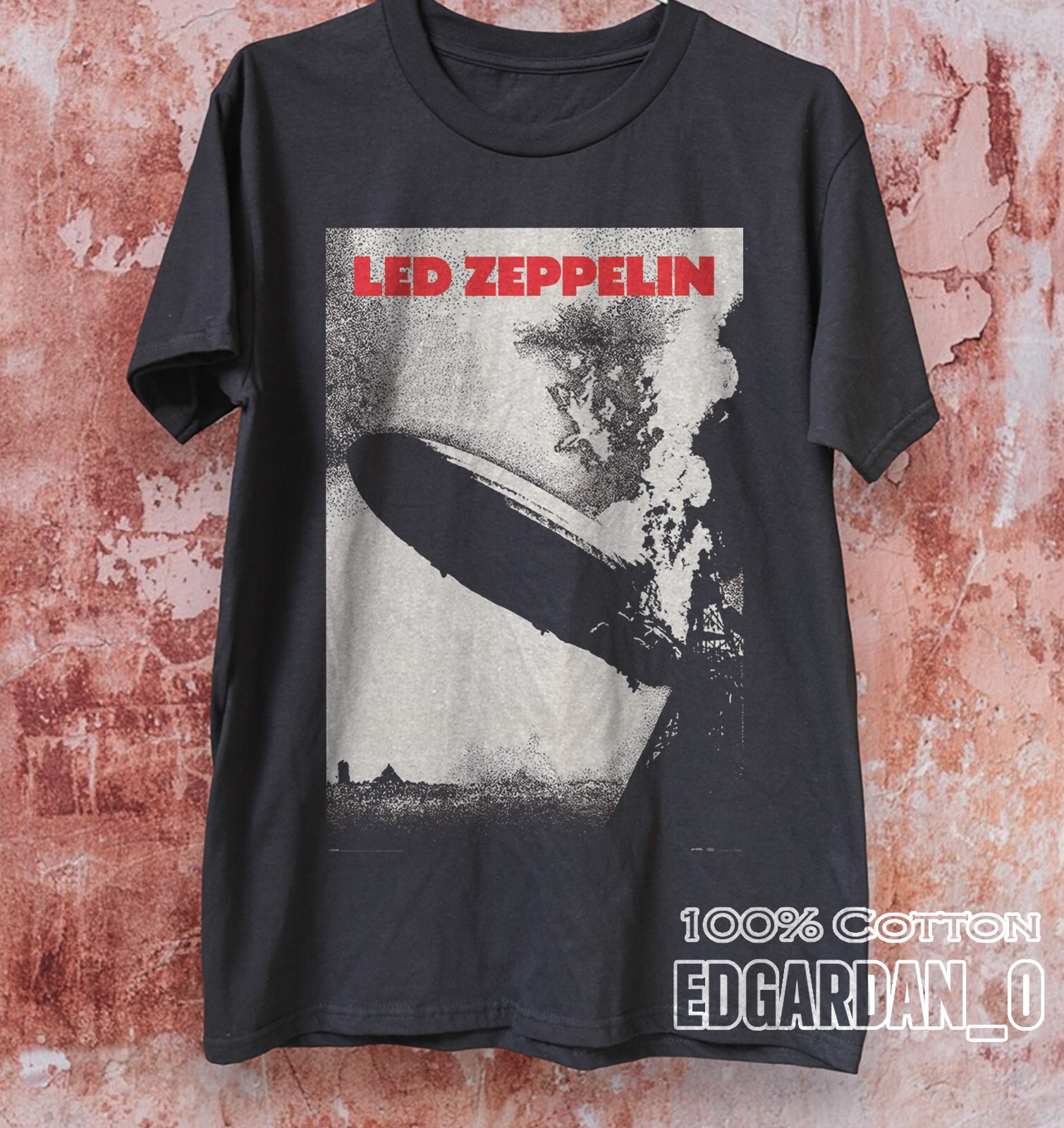 Led Zeppelin Album Rock Unisex Black T-Shirt S-5XL