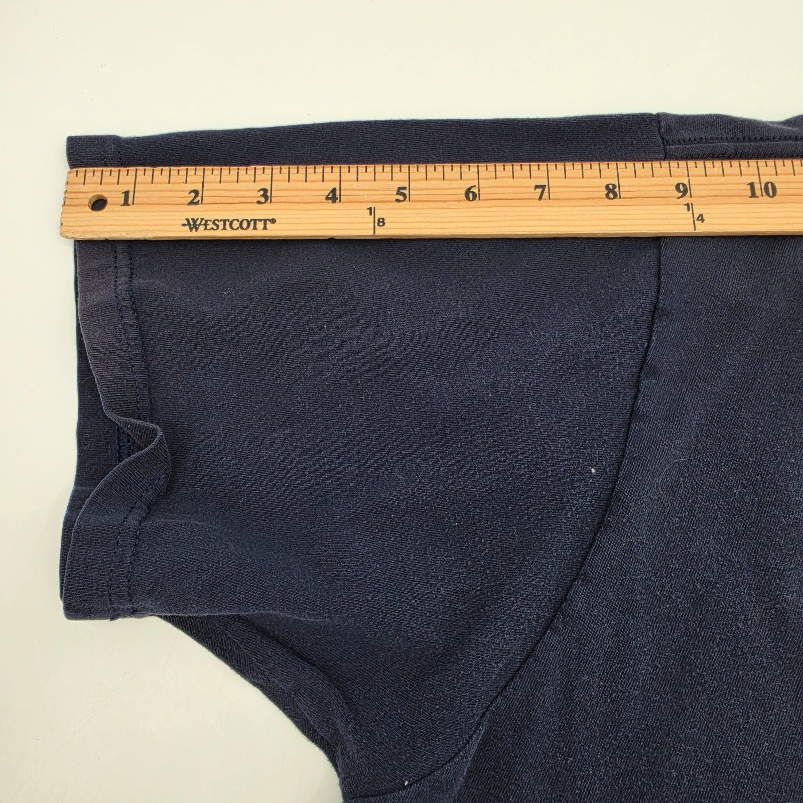 Vintage 90s Polo Ralph Lauren Men’s T-Shirt Size Large Navy Blue White Spellout