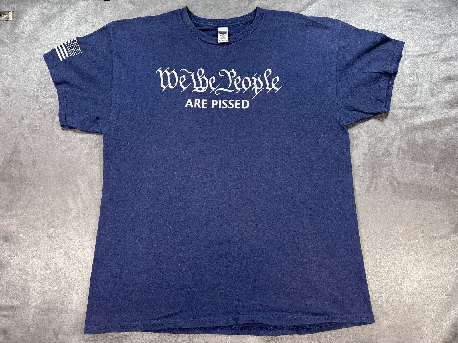 We The People Are Pissed Biden Economy Recession China Oppression Shirt Blue XL