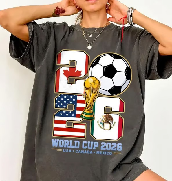 World Cup 2026 Shirt, USA Canada Mexico Soccer Tee, FIFA World Cup 2026