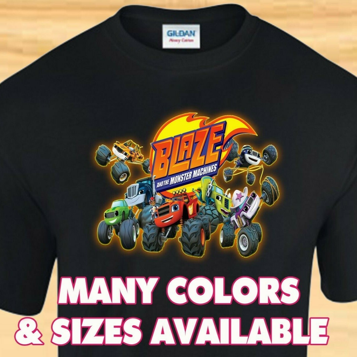 BLAZE & THE MONSTER MACHINES – Cartoon TV Show – CUSTOM T-SHIRT
