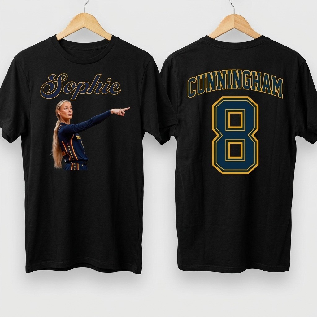 HOT Sophie Cunningham 8 Tee, Indiana Basketball retro T-shirt reprint