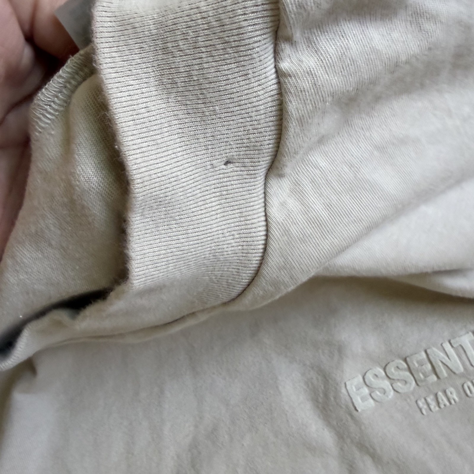 Essentials Fear Of God Beige Logo Men’s Tee size XXL in GUC