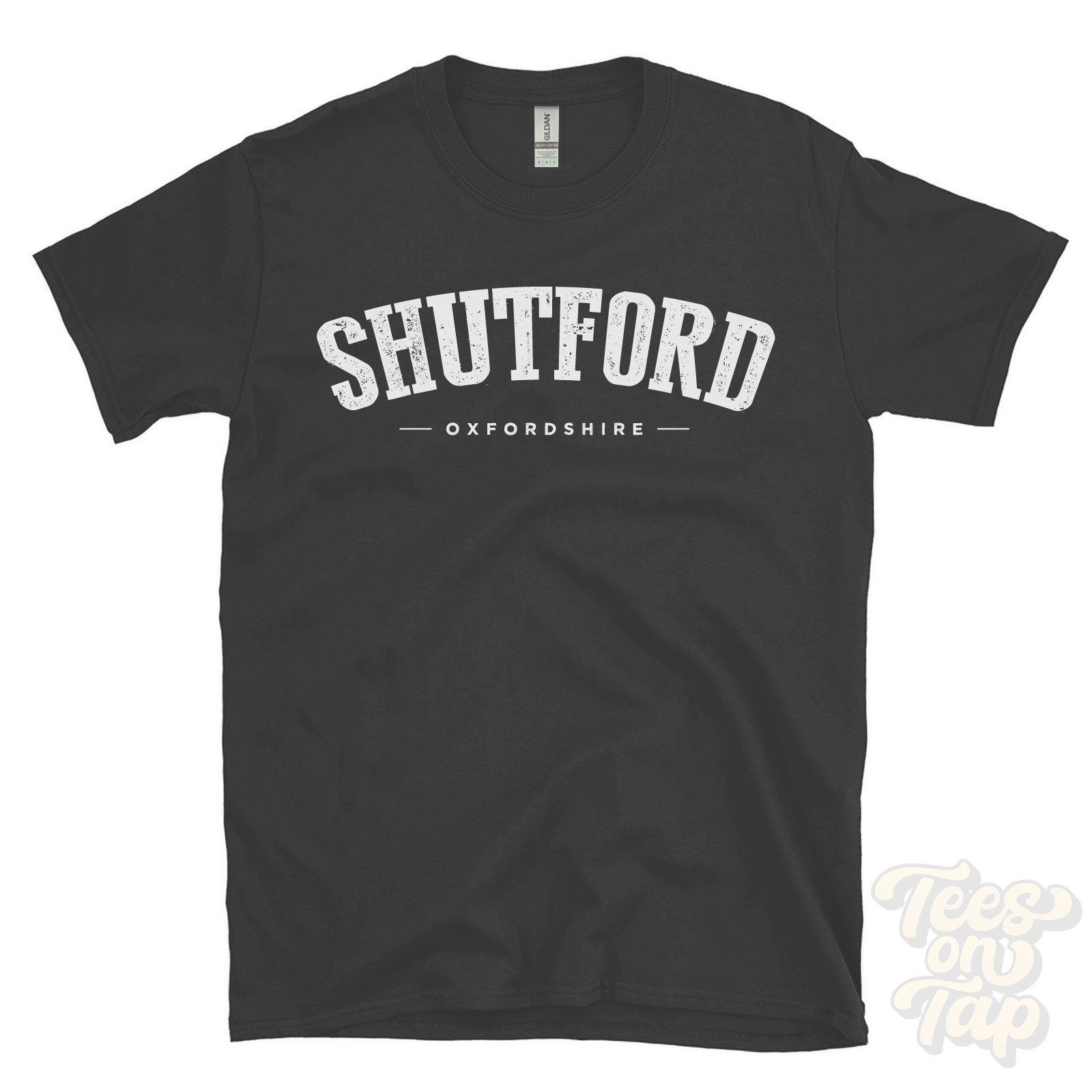 SHUTFORD OXFORDSHIRE T-SHIRT cherwell district england college style