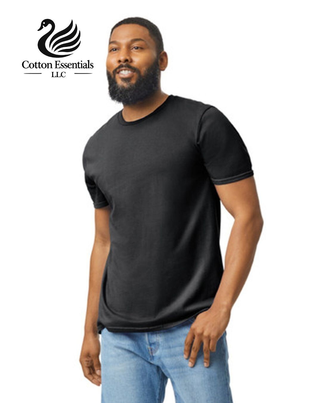 Gildan (6-pack) Black Solid Ultra Cotton Short Sleeve Blank Tee T-Shirt S-XXL