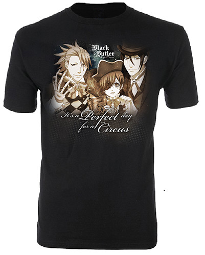 **Legit** Black Butler BoC Ciel Sebastian Joker Authentic Anime T-Shirt #25244
