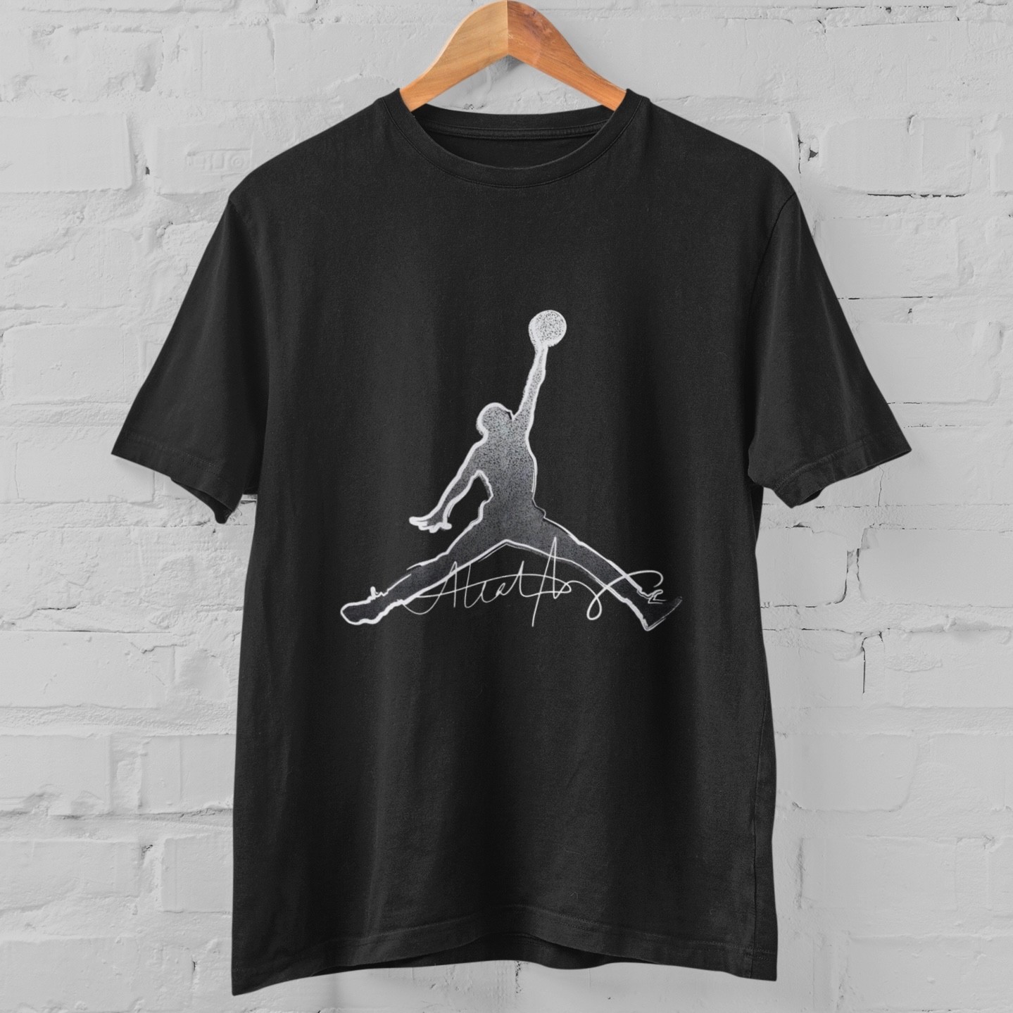 Retro Basketball Jumpman Graphic T-Shirt Cool Hip Hop Streetwear Sports Tee