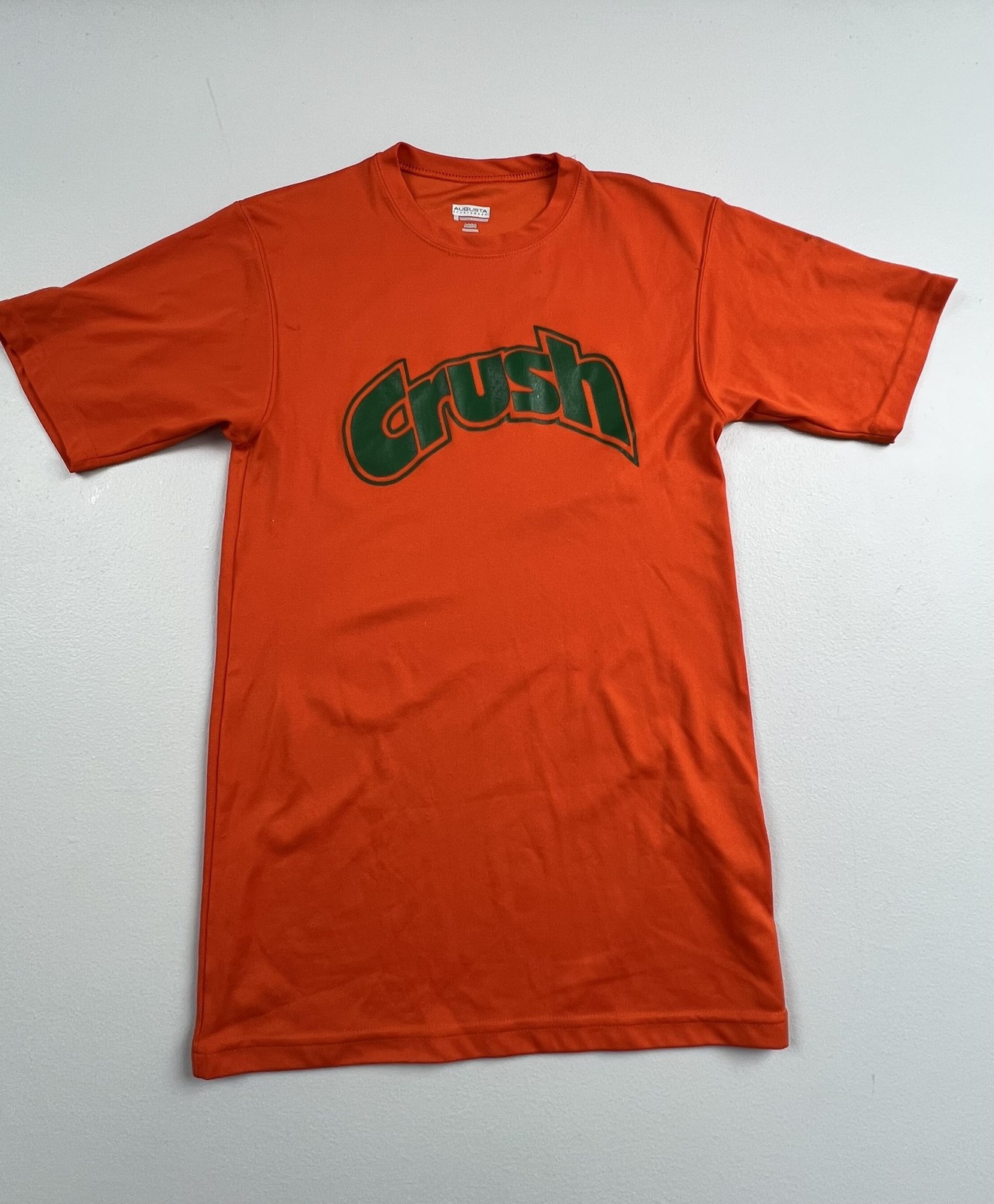 Augusta Sportswear Shirt Mens Small Orange Crush Soda 13 Graphic Tee Jersey