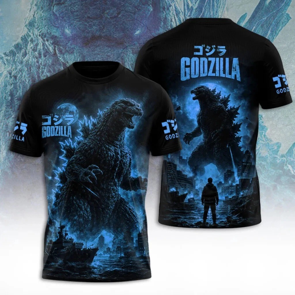 Godzilla 3D apparel T shirt