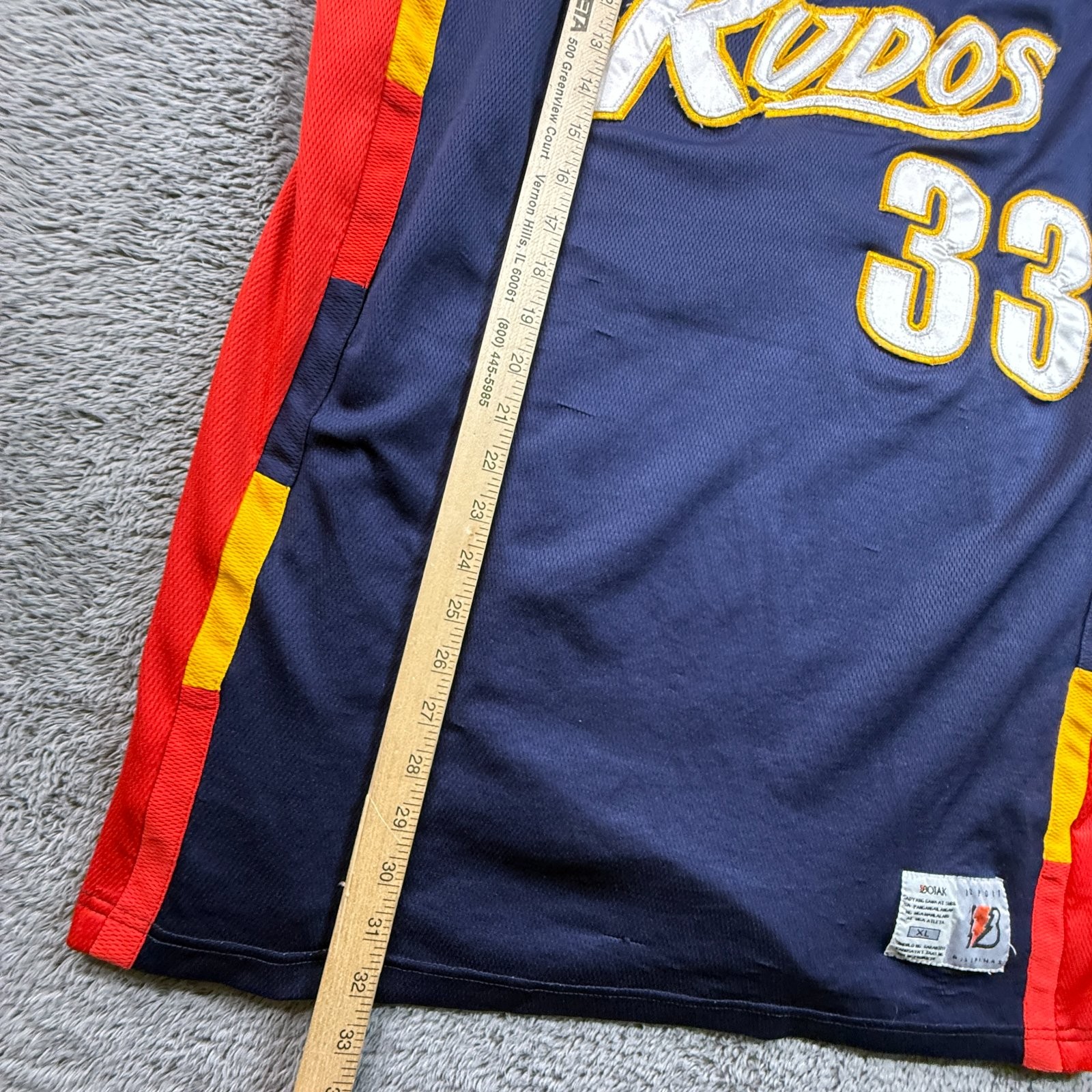 Botak Isport Jersey Philippines Basketbal Kudos #33 Mens XL Filipino Ball
