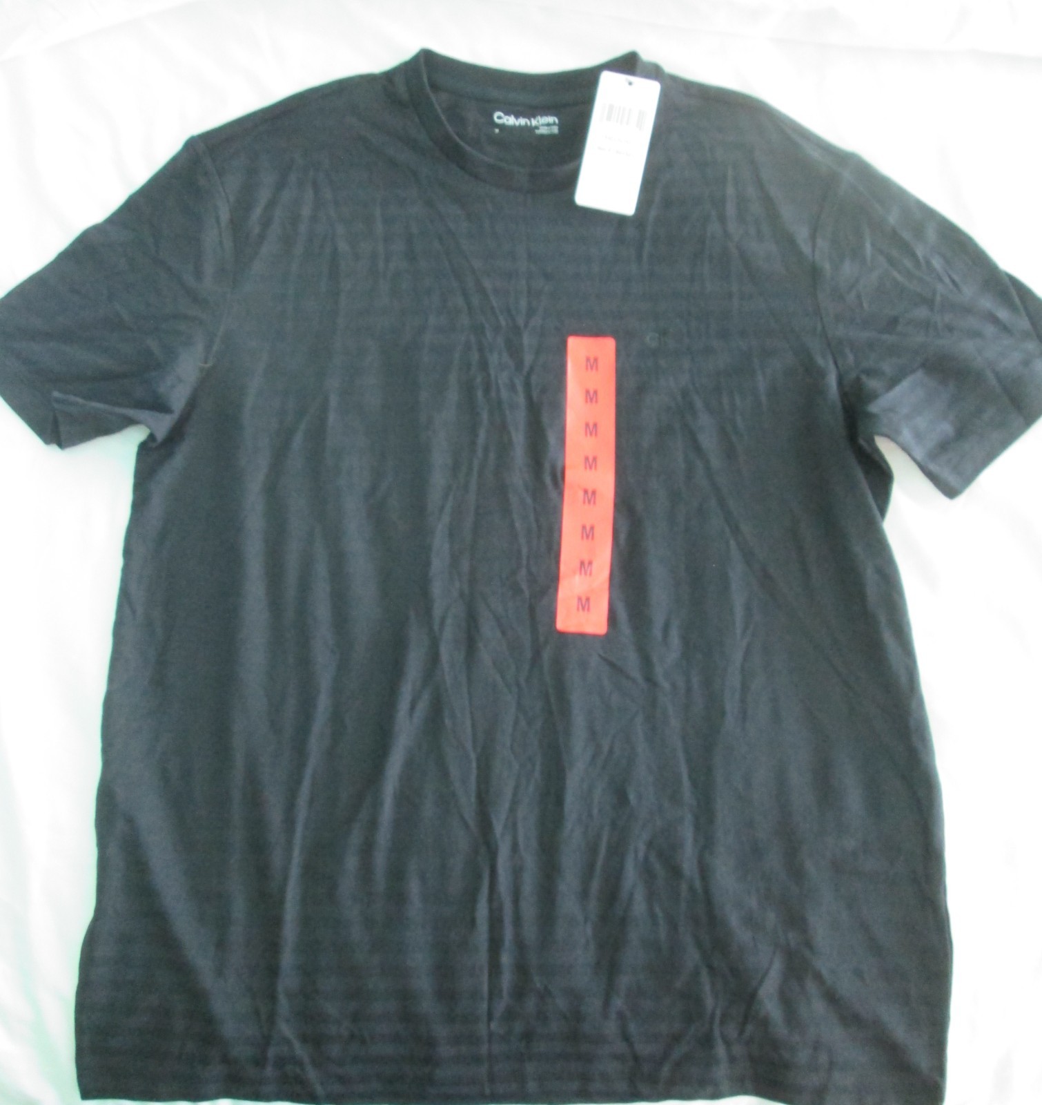 Calvin Klein Men’s Black Dress Tee Size M 100% Cotton NWT