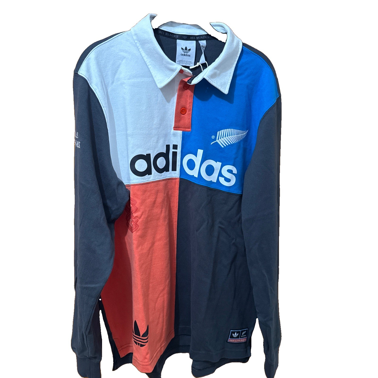 Adidas KG4638 Originals Rugby Polo Men’s Shirt Size Large