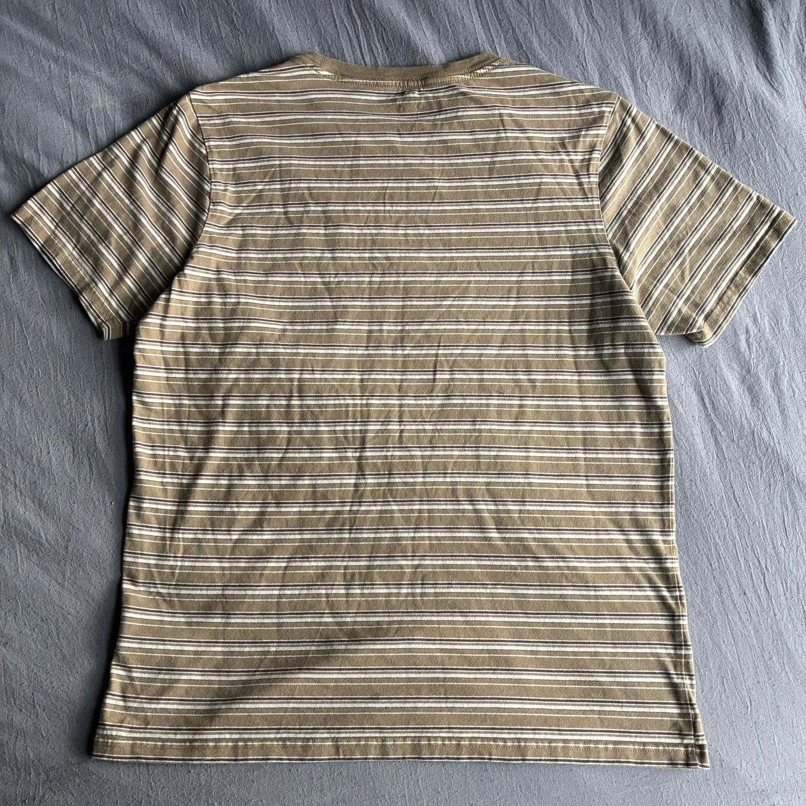 Volcom Men’s Sylvan Striped Pocket T-Shirt Khaki