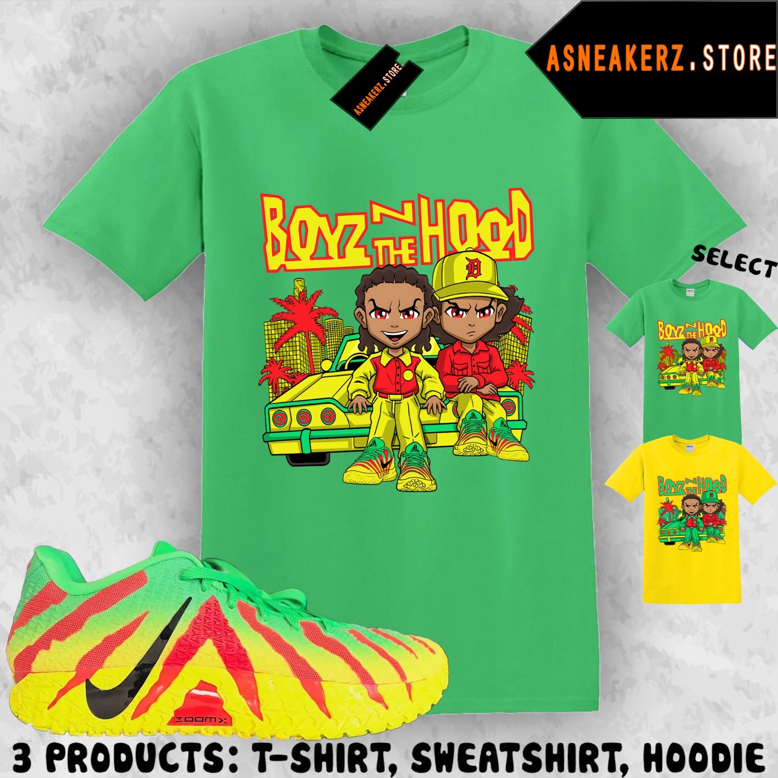 Tee Shirt Matching Ja 3 Jurassic Park Explorer Match Sneaker The Boondocks Boyz